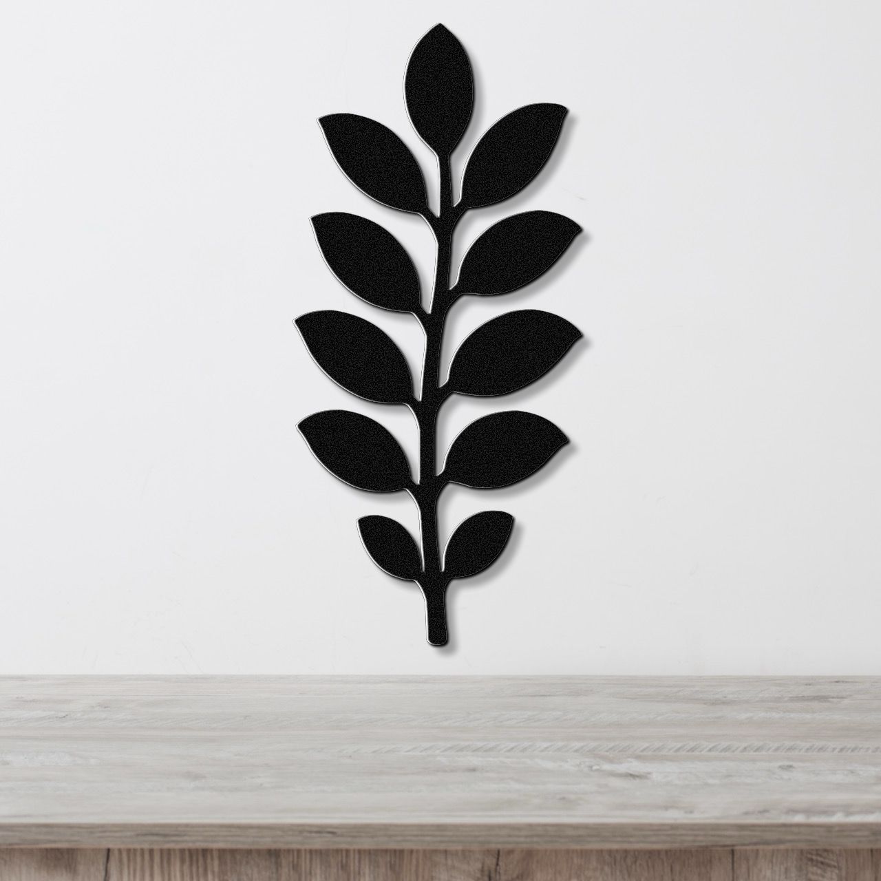 Rubber Plant Metal Wall Art