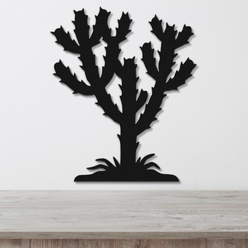 Cholla Cactus Metal Wall Art