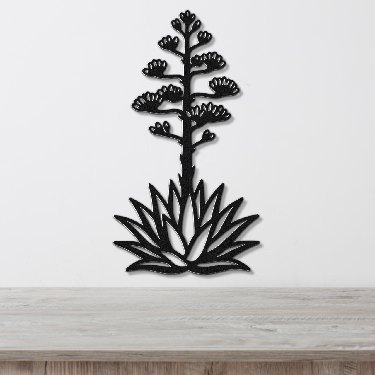Blooming Agave Metal Wall Art