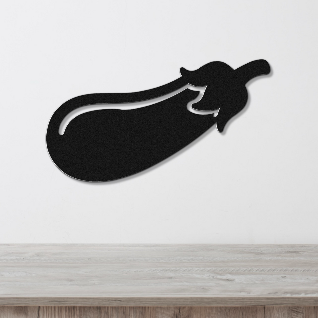 Eggplant Metal Wall Art