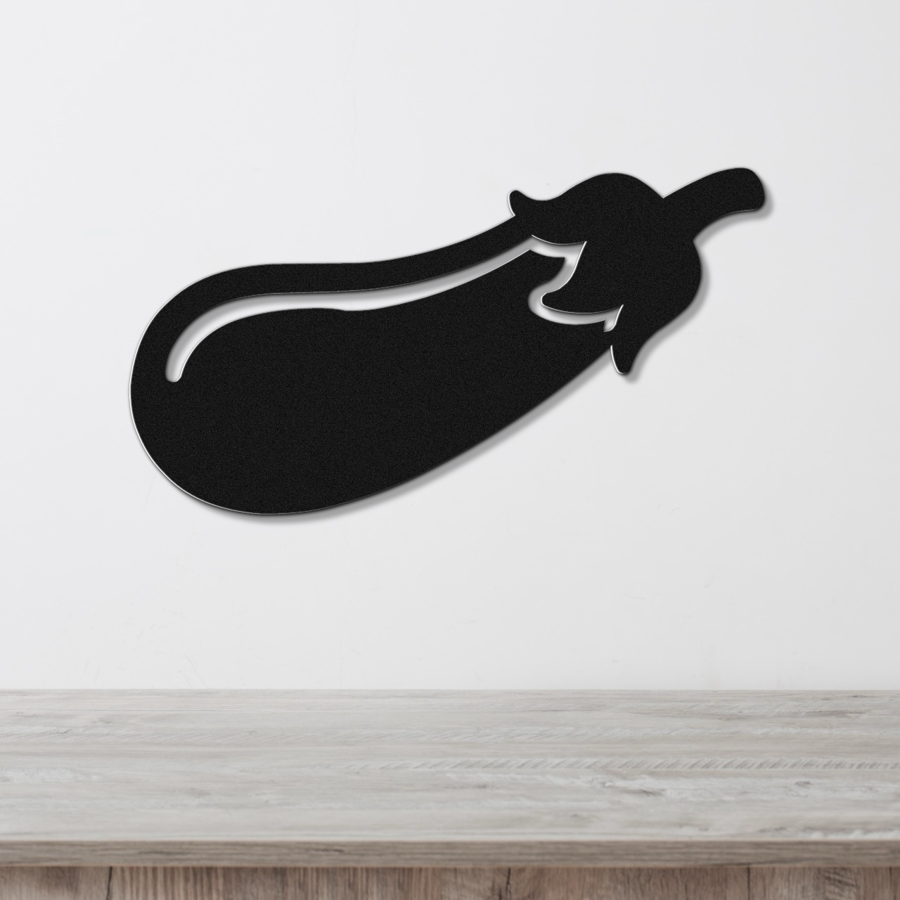Eggplant Metal Wall Art