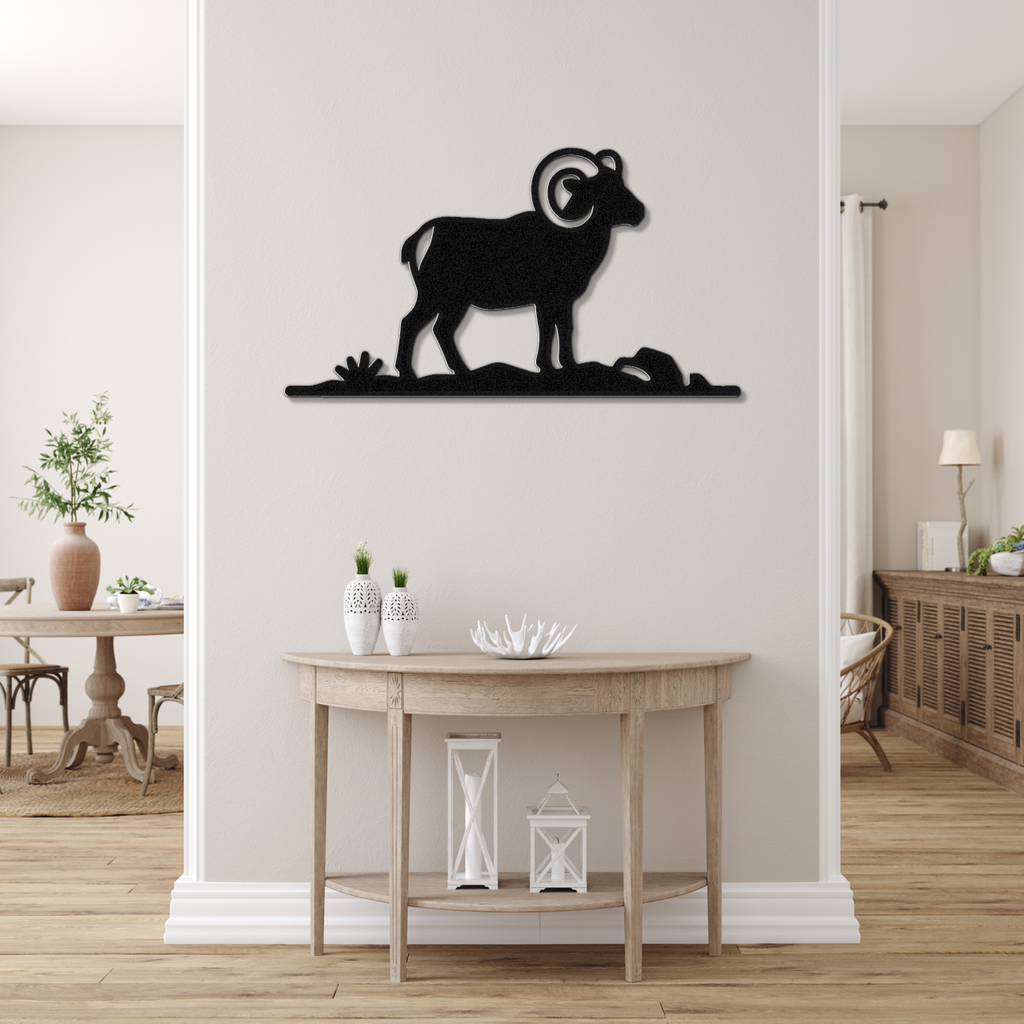 Bighorn Sheep Metal Wall Art