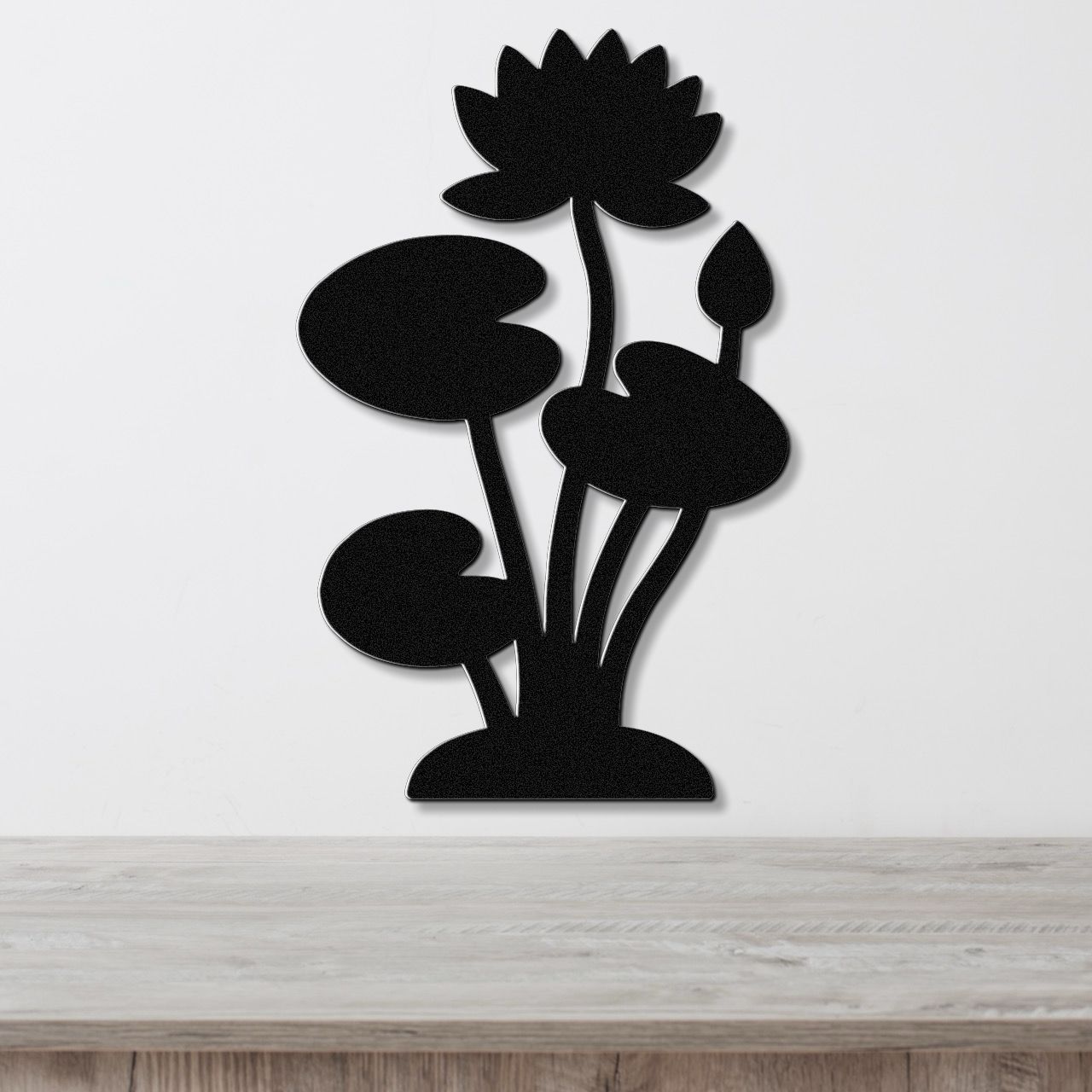 Lotus Water Lily Metal Wall Art
