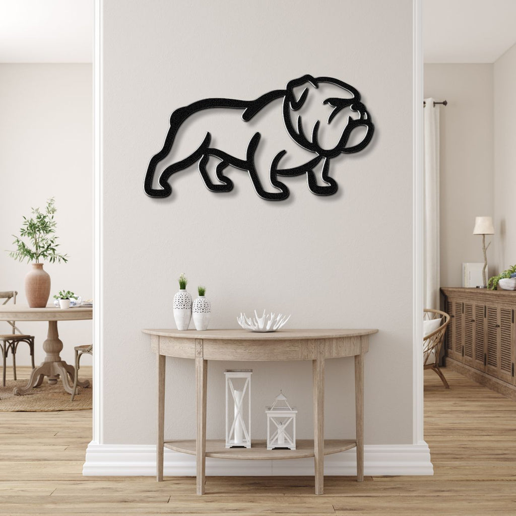 Bulldog Metal Wall Art