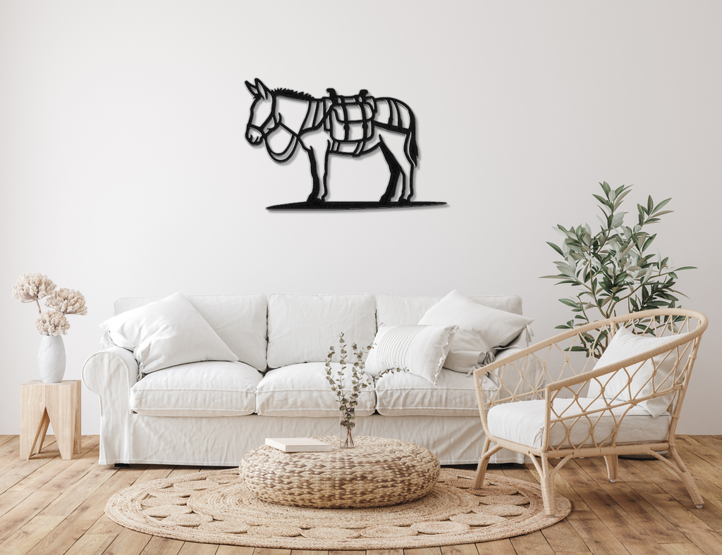 Burro Metal Wall Art