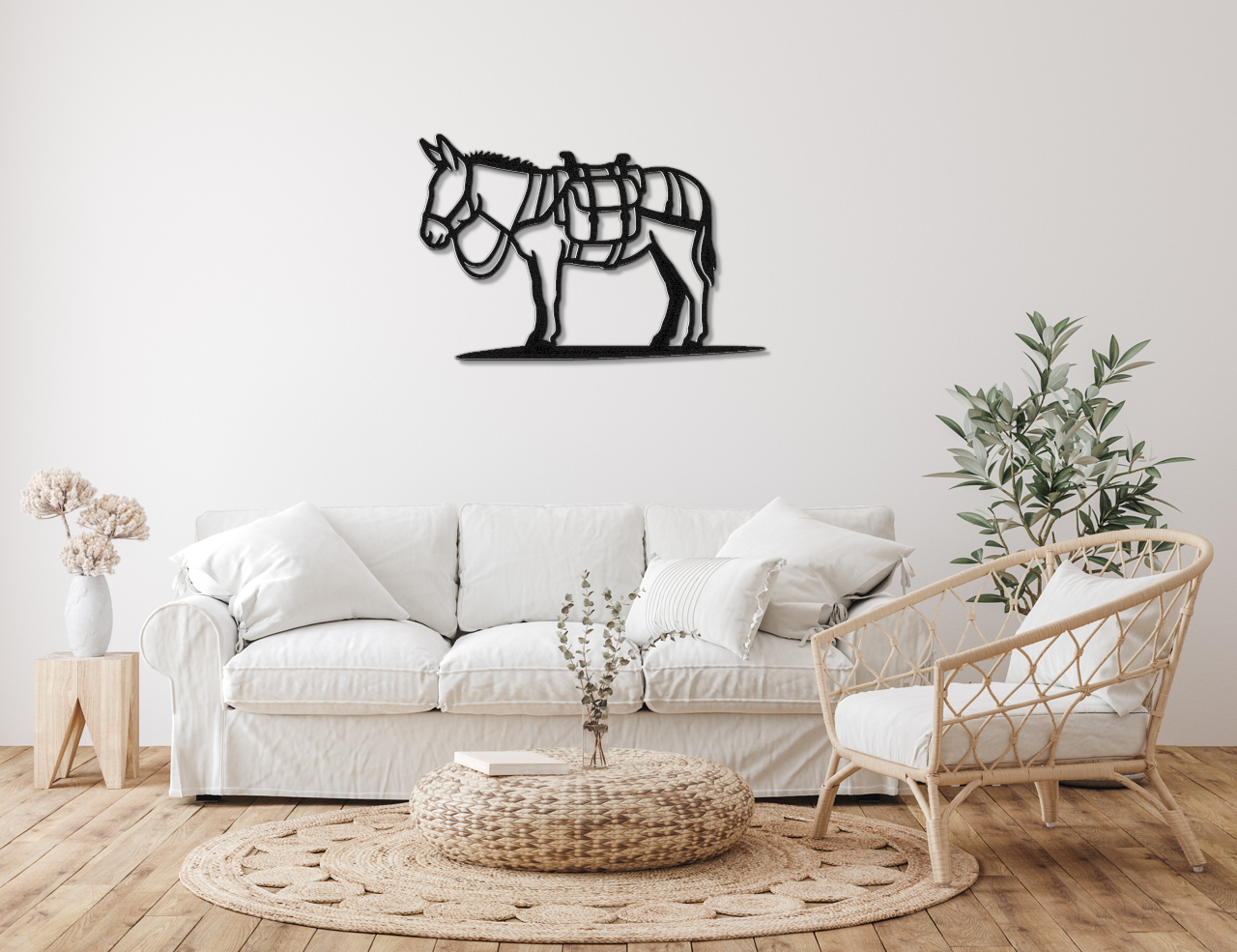 Burro Metal Wall Art