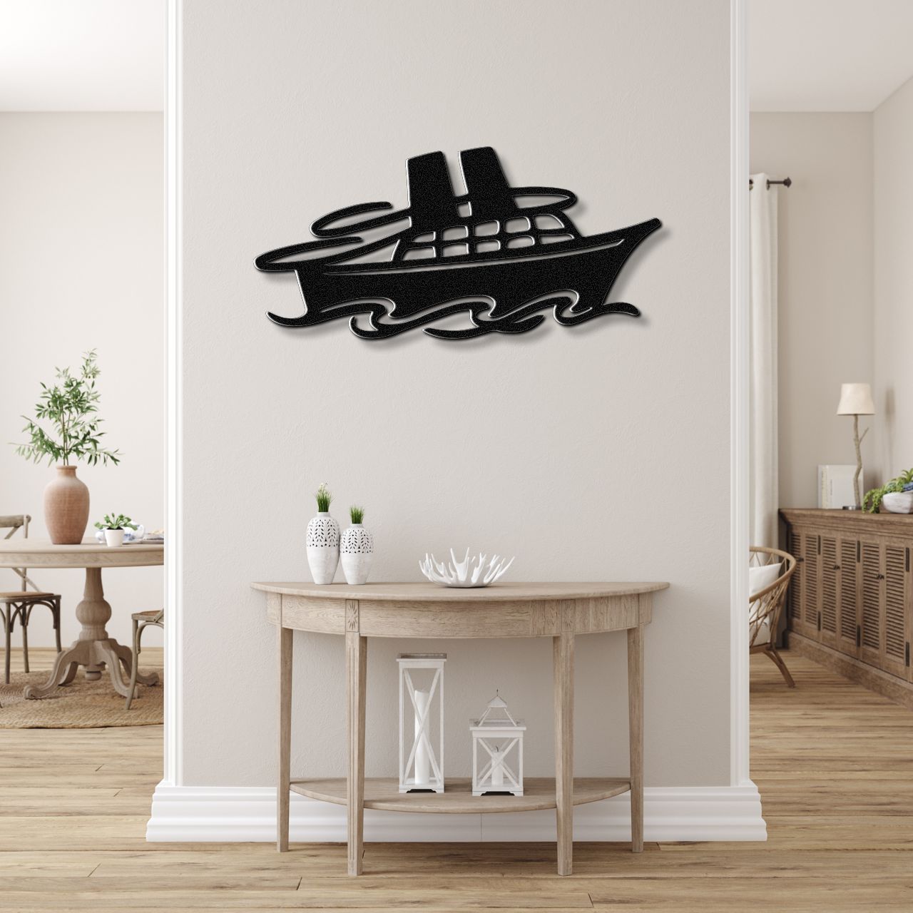 Cruise Ship Metal Wall Art
