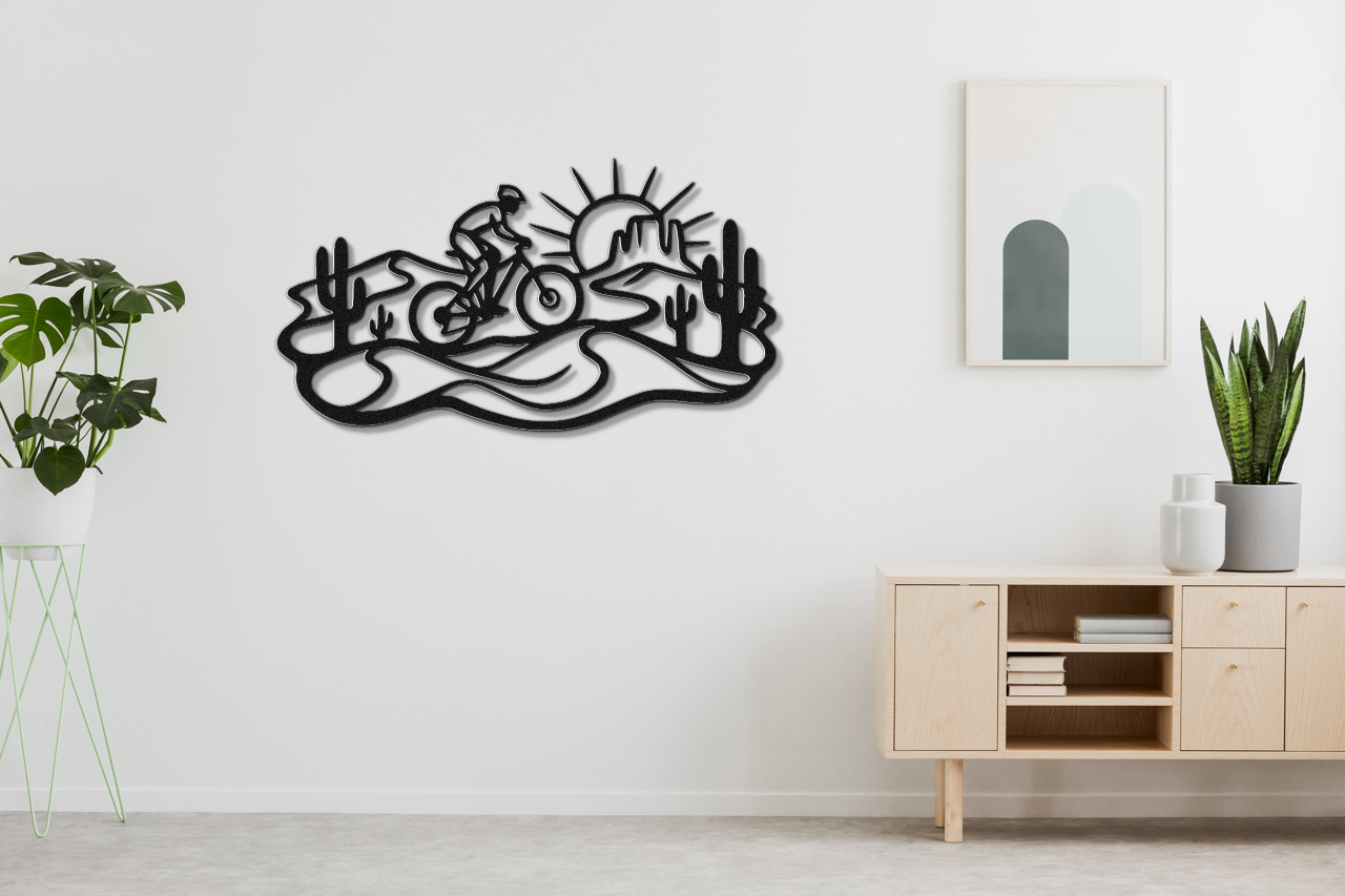 Arizona Cycling Metal Wall Art