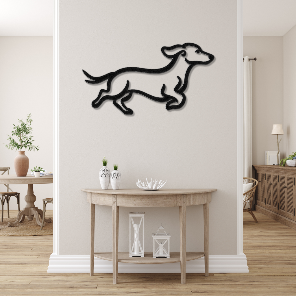 Dachshund Metal Wall Art