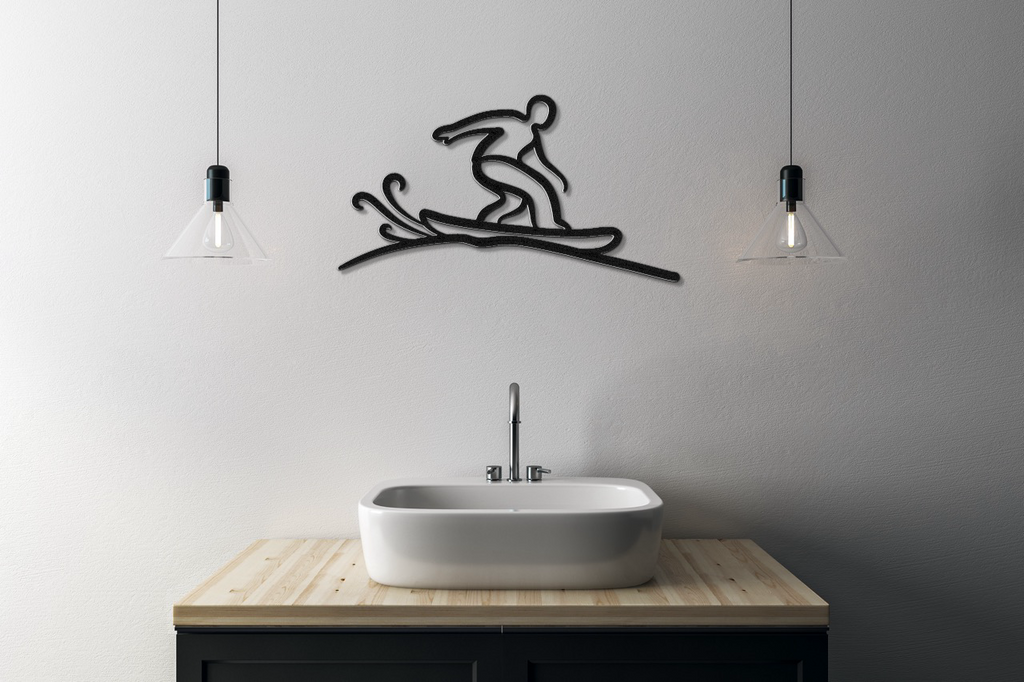 Snowboarding Metal Wall Art
