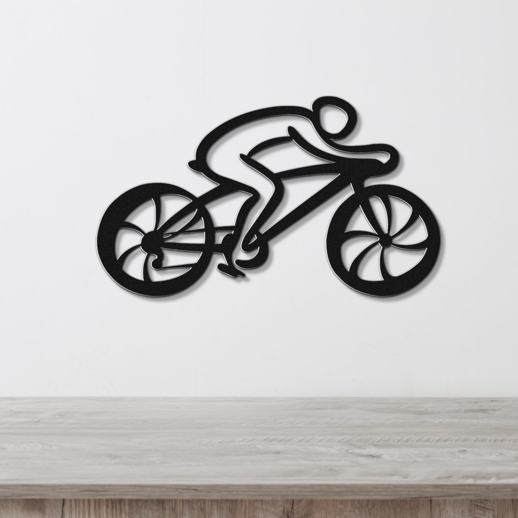 Cycling Metal Wall Art