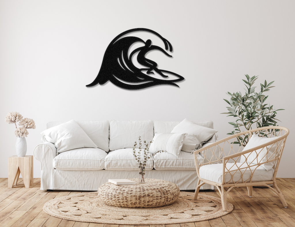 Surfer Metal Wall Art