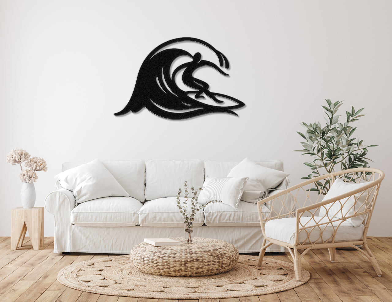 Surfer Metal Wall Art