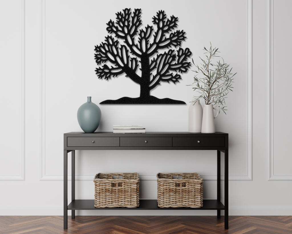 Cholla Cactus Metal Wall Art