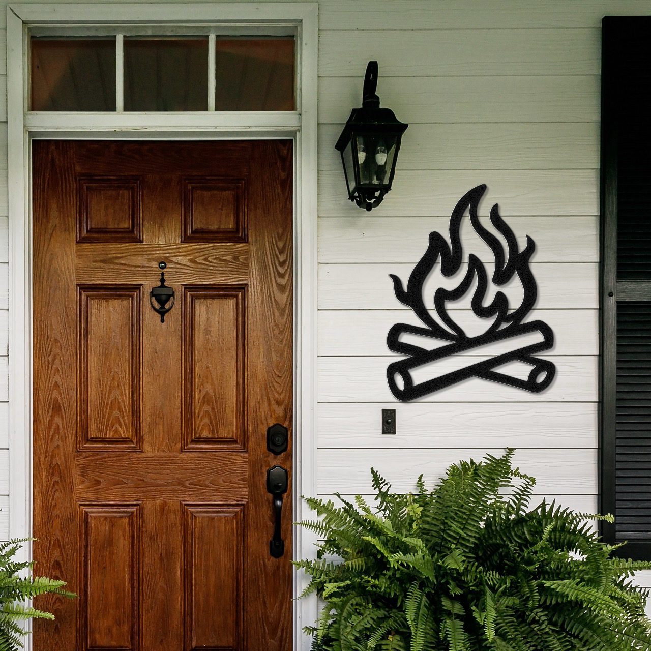 Campfire Metal Wall Art