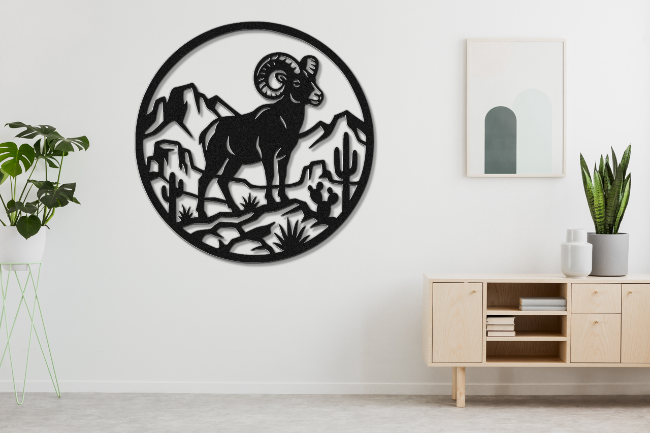 Arizona Bighorn Sheep Metal Wall Art