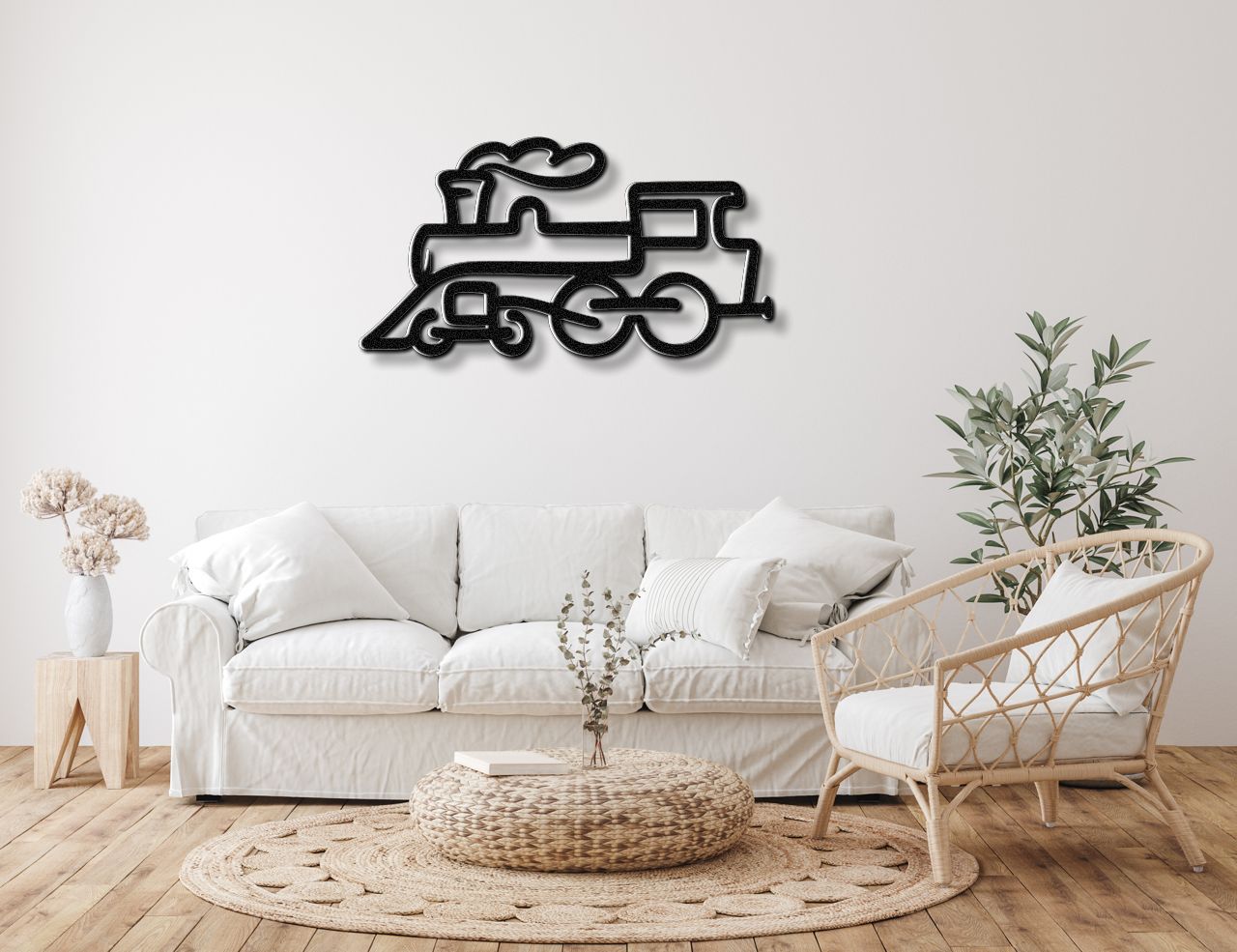 Train Metal Wall Art