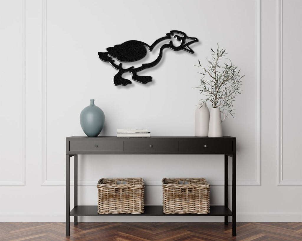 Angry Goose Metal Wall Art