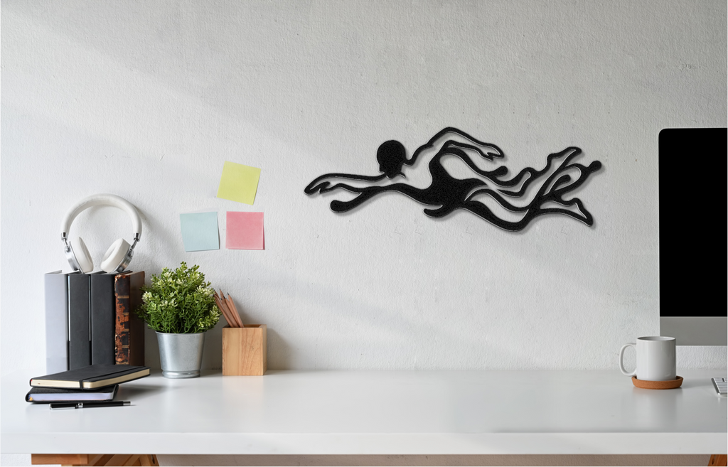 Swimmer Metal Wall Art