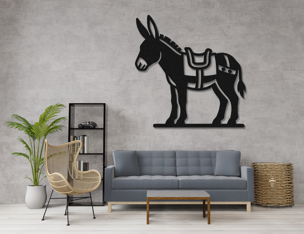 Burro Metal Wall Art