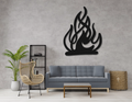 Campfire Metal Wall Art
