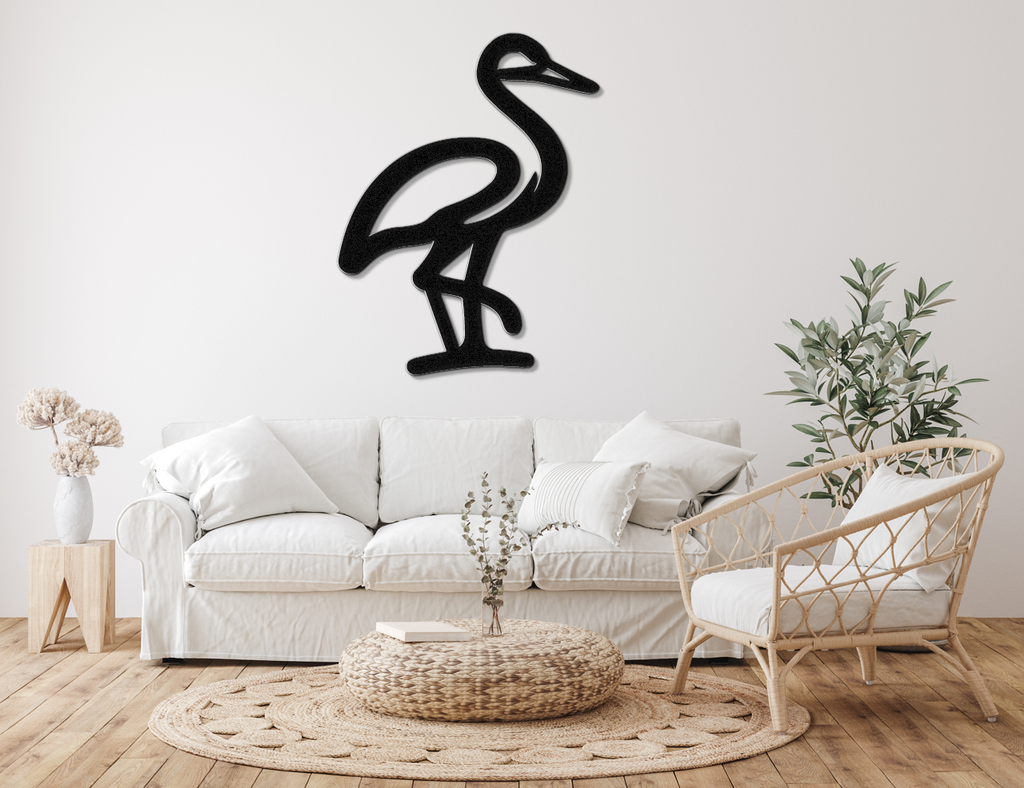 Crane Metal Wall Art