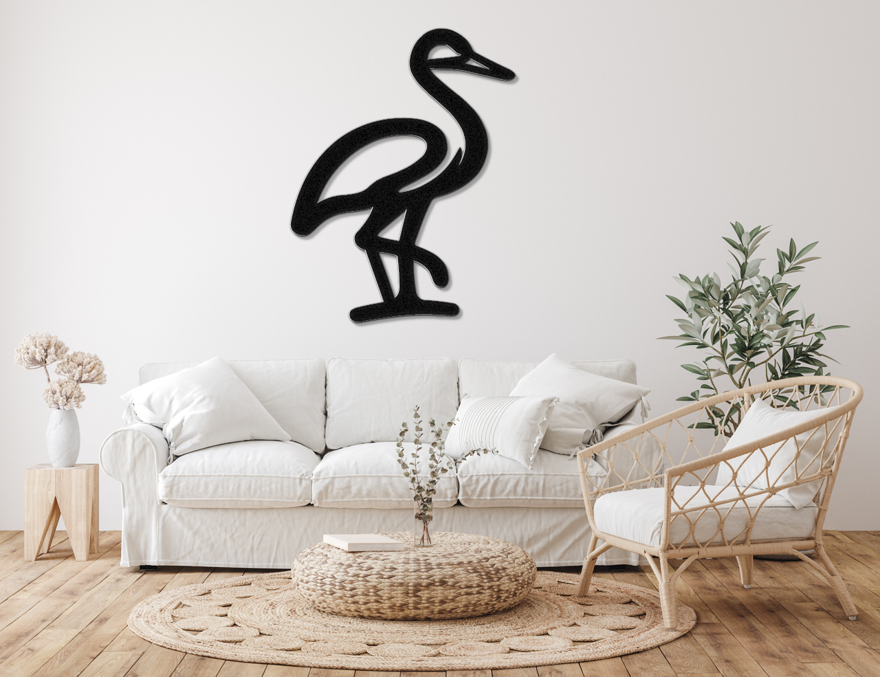 Crane Metal Wall Art