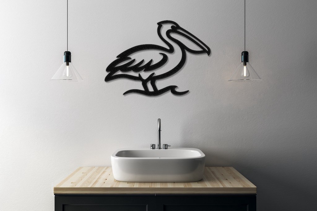 Pelican Metal Wall Art