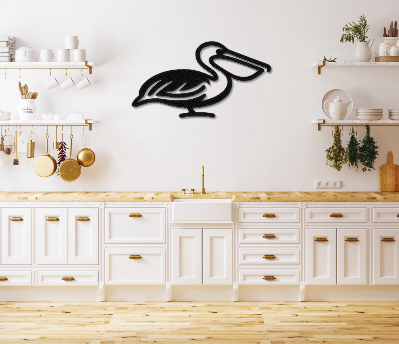 Pelican Metal Wall Art