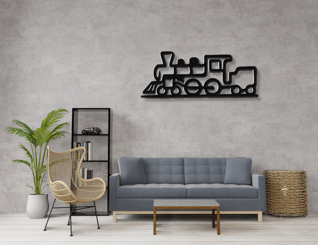 Train Metal Wall Art