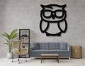 Nerdy Owl Metal Wall Art