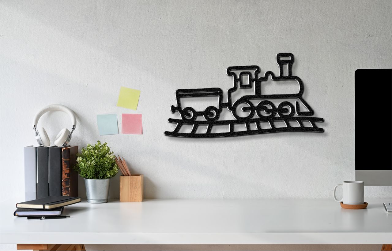 Train Metal Wall Art