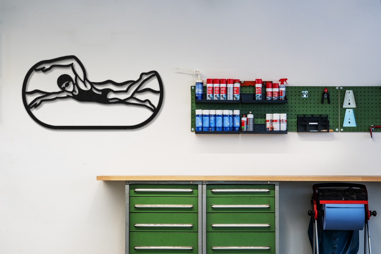 Swimmer Metal Wall Art