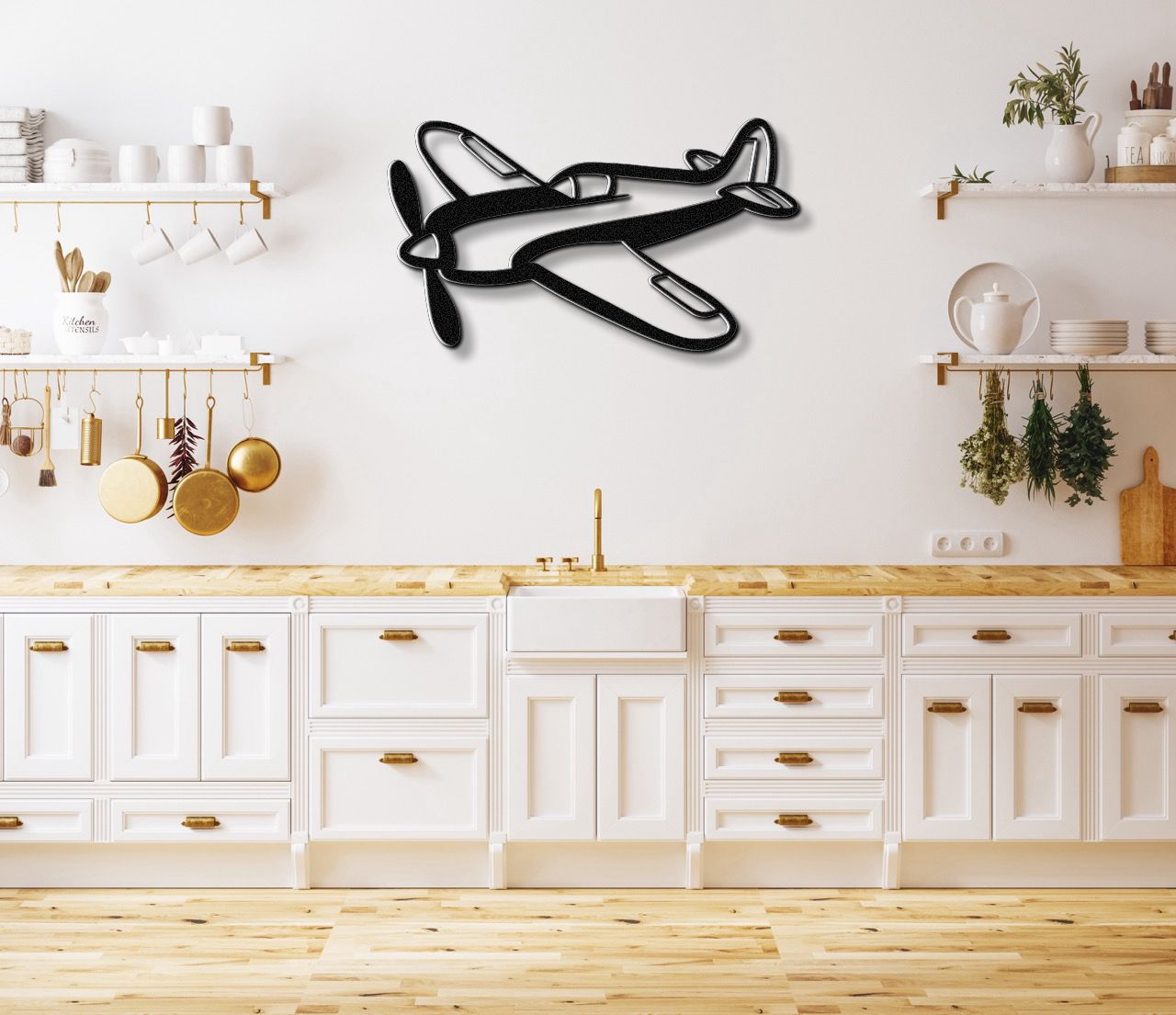 Airplane Metal Wall Art