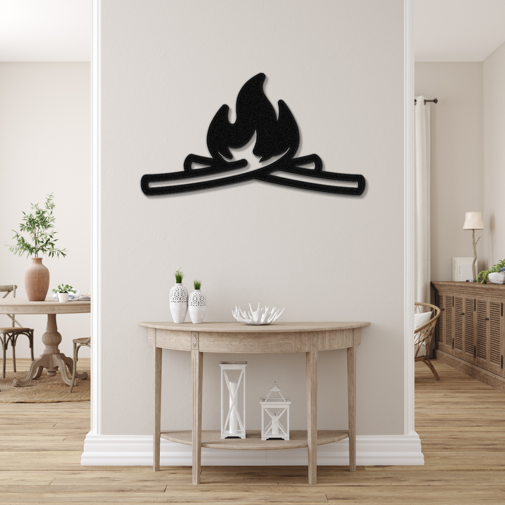 Campfire Metal Wall Art