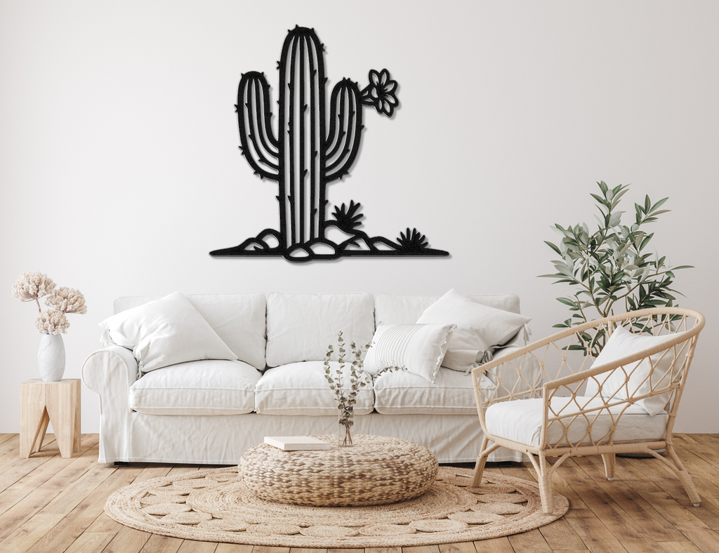 Saguaro Cactus Metal Wall Art