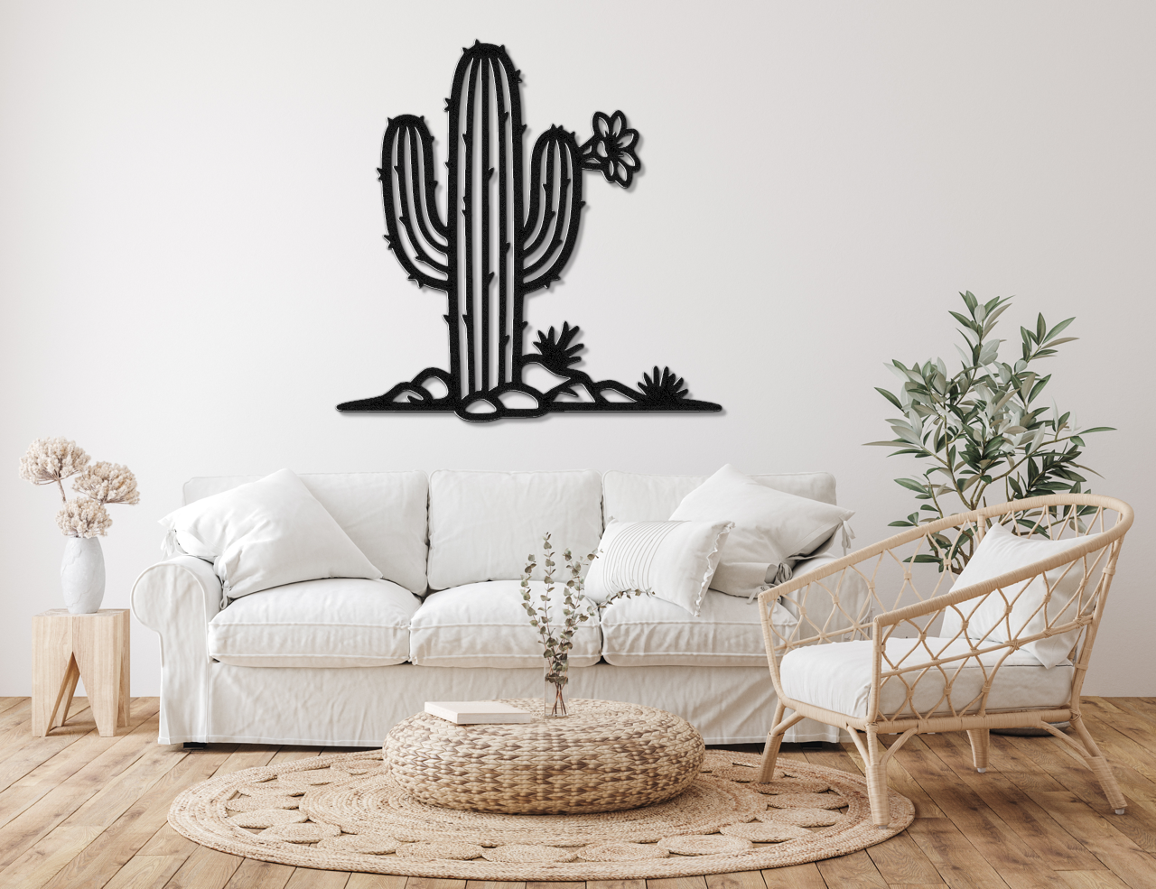 Saguaro Cactus Metal Wall Art
