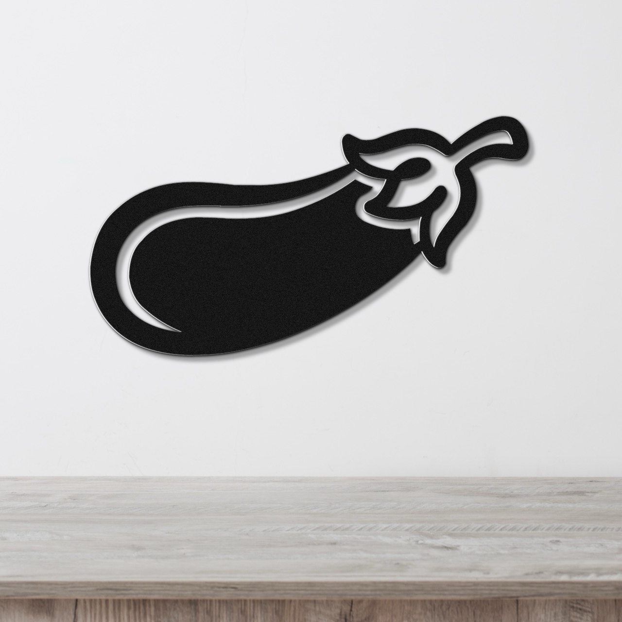 Eggplant Metal Wall Art