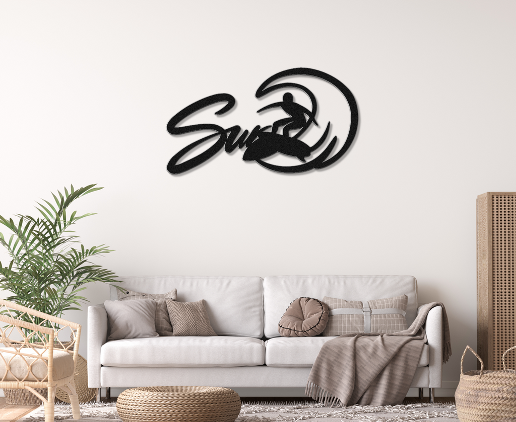 Surfer Metal Wall Art