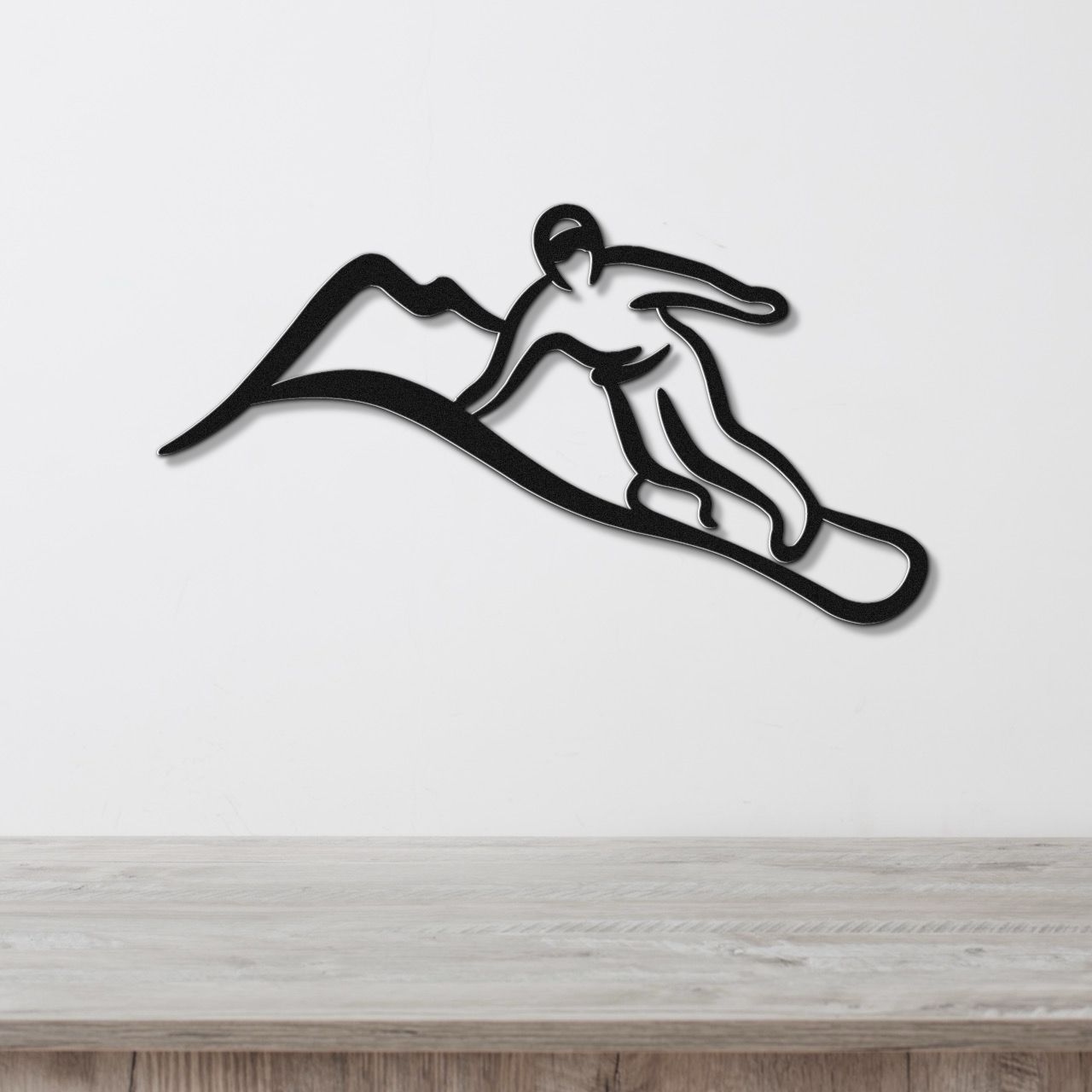 Snowboarding Metal Wall Art