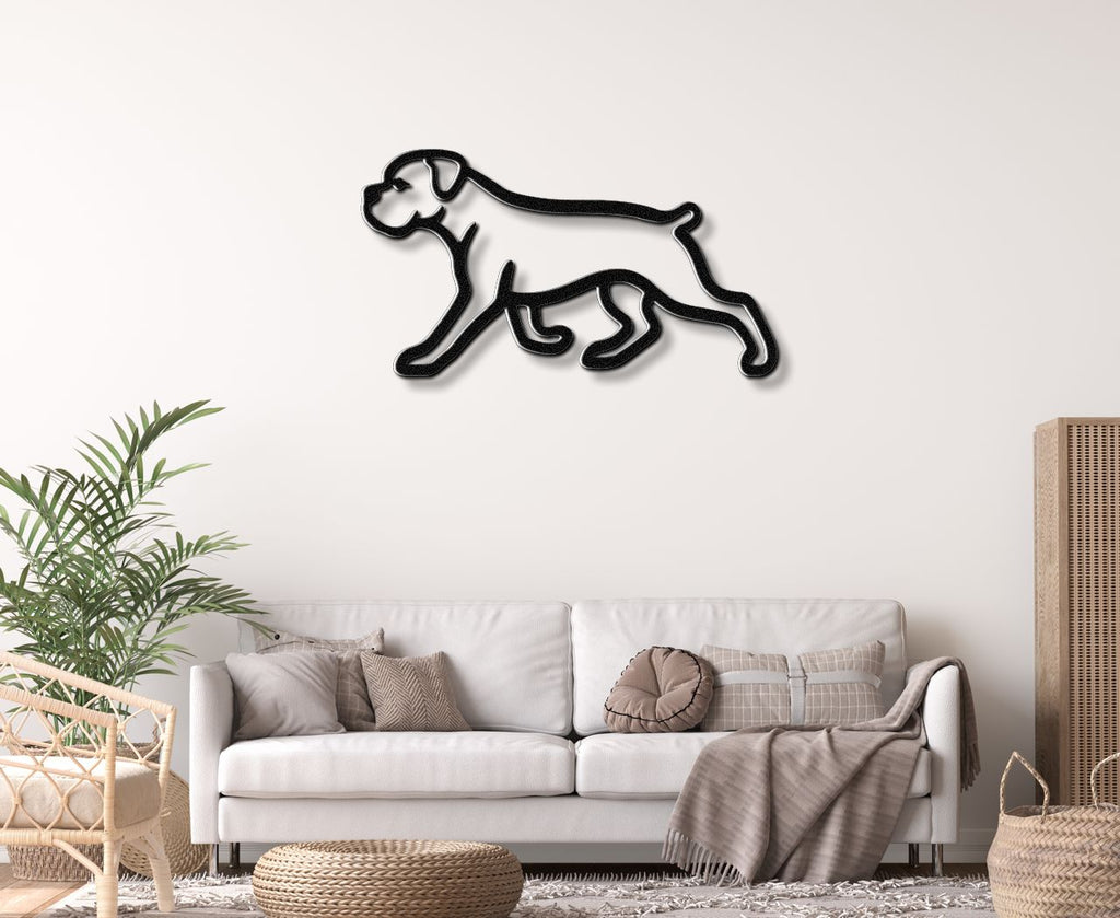 Boxer Dog Metal Wall Art