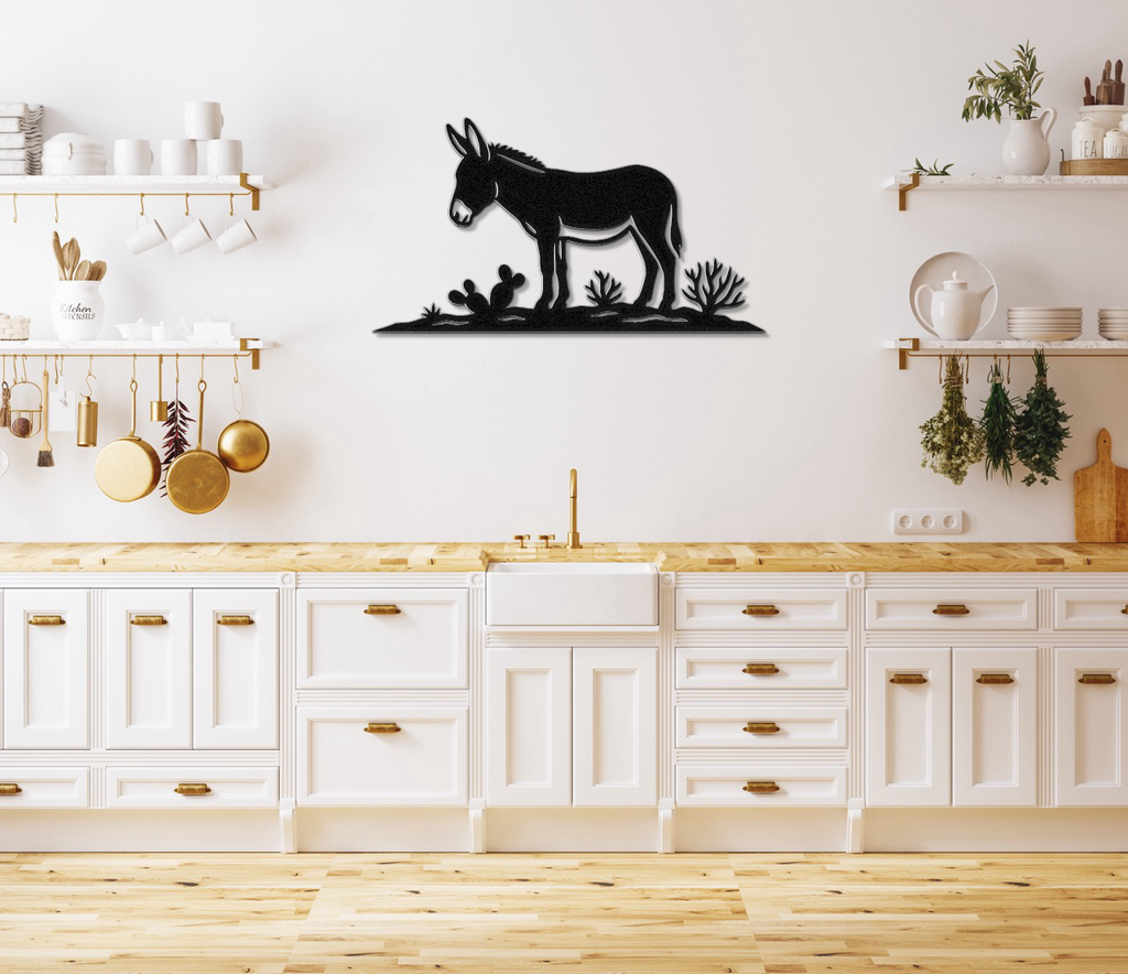 Burro Metal Wall Art