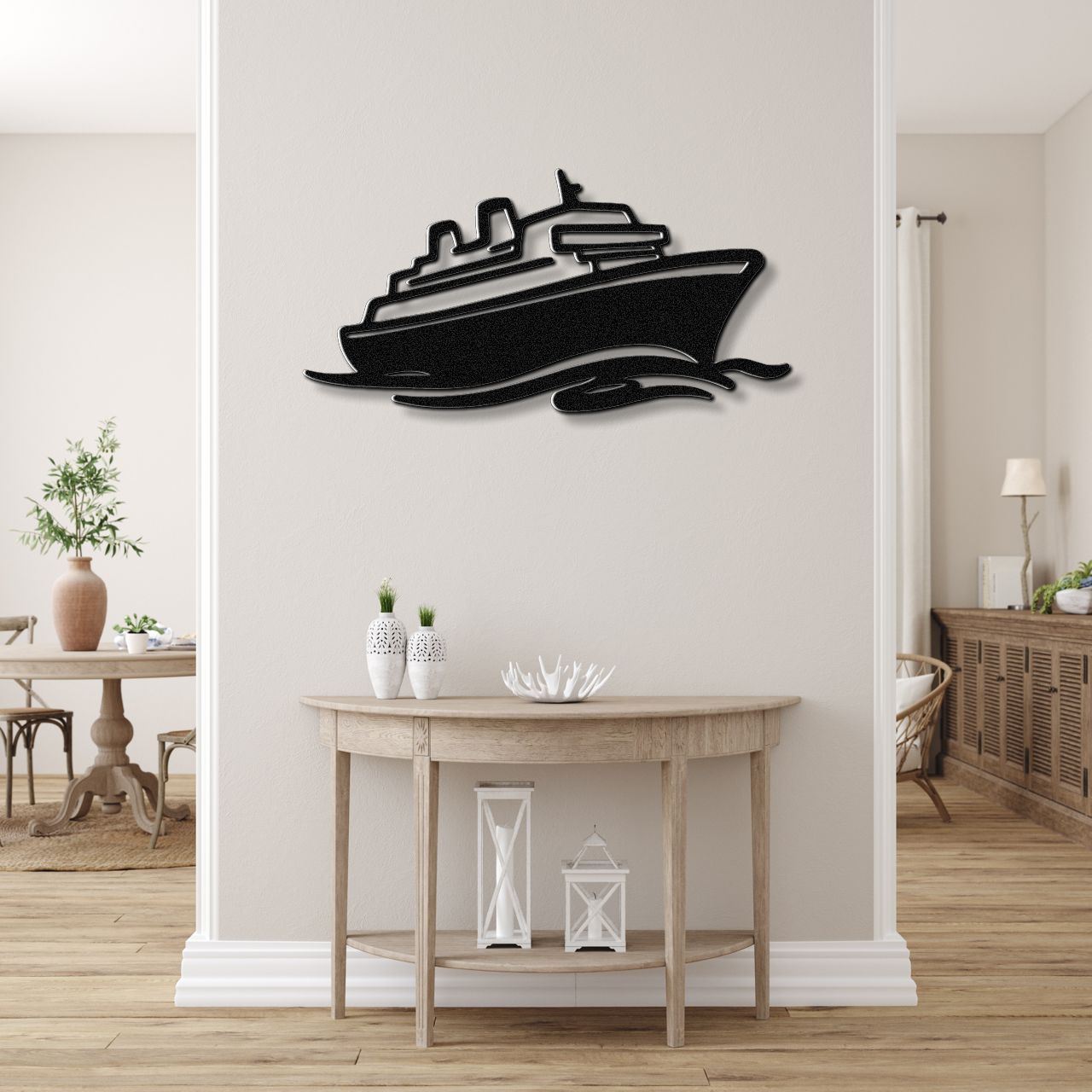 Cruise Ship Metal Wall Art
