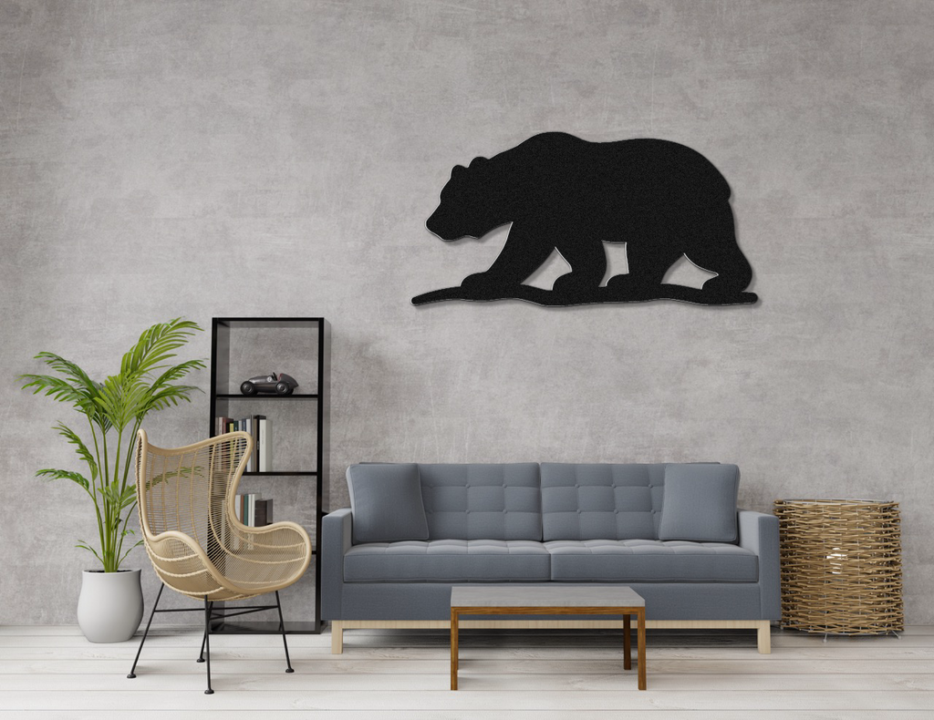 Bear Metal Wall Art