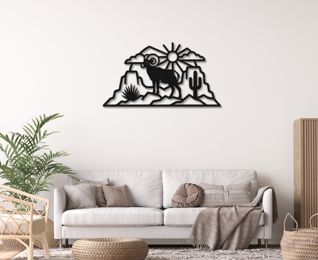 Arizona Bighorn Sheep Metal Wall Art
