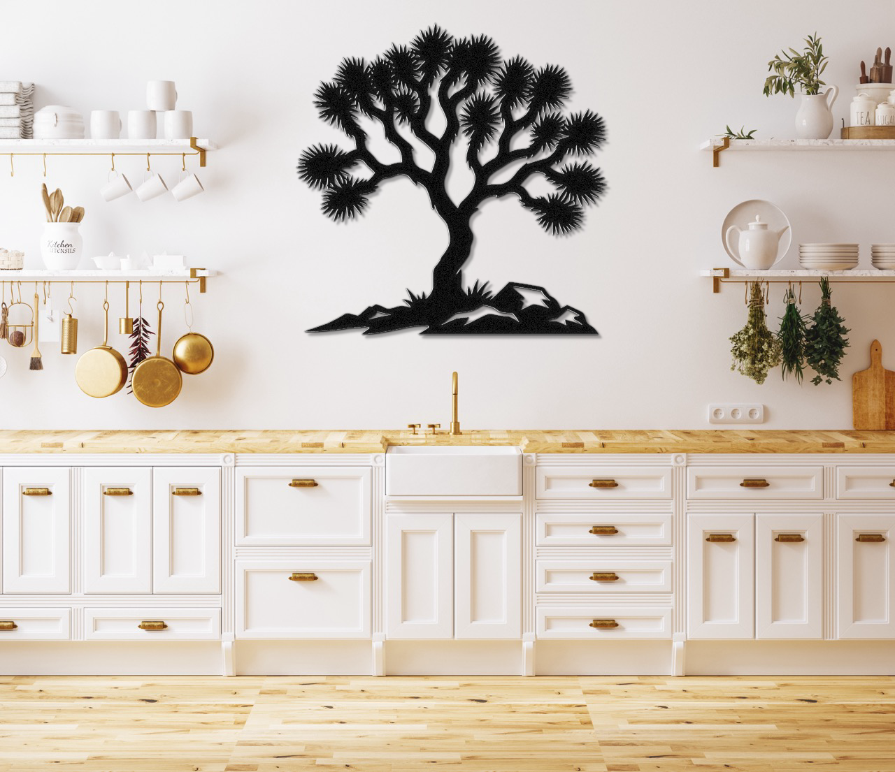 Joshua Tree Silhouette Metal Wall Art