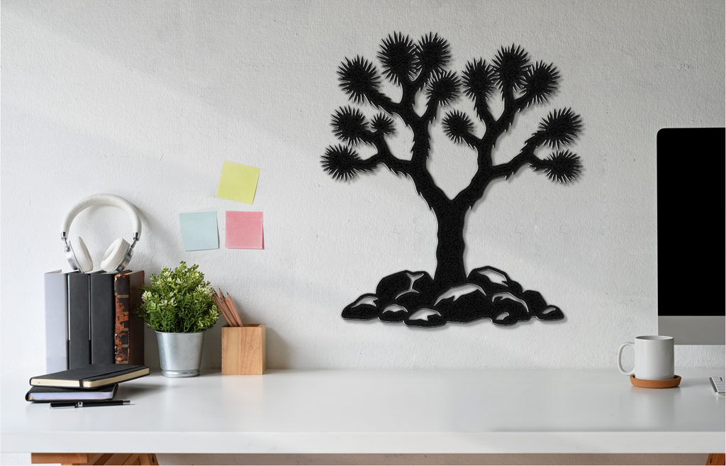Joshua Tree Silhouette Metal Wall Art