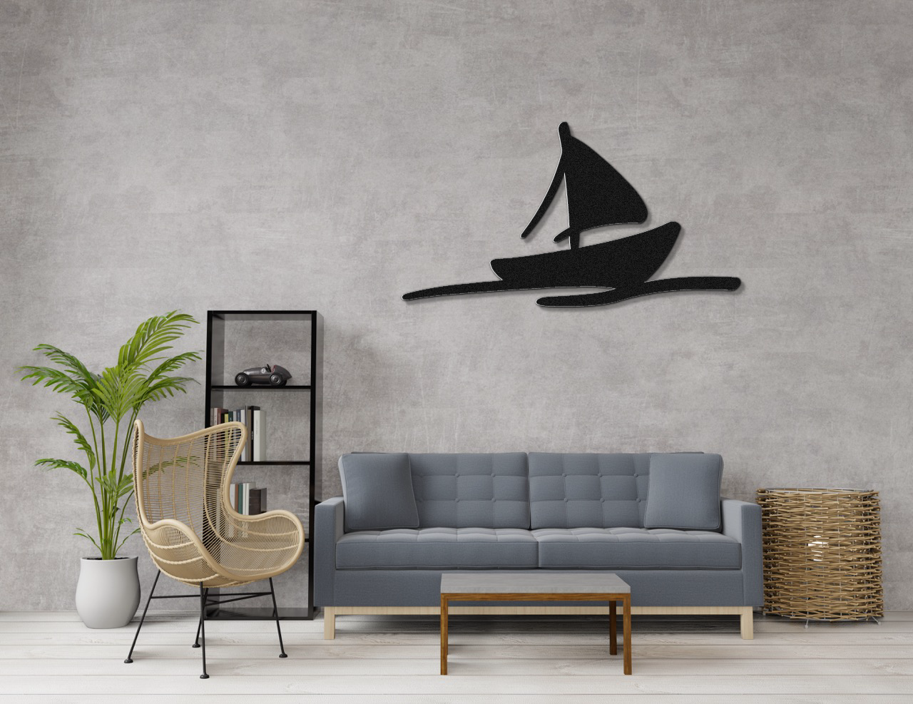 Sailboat Metal Wall Art