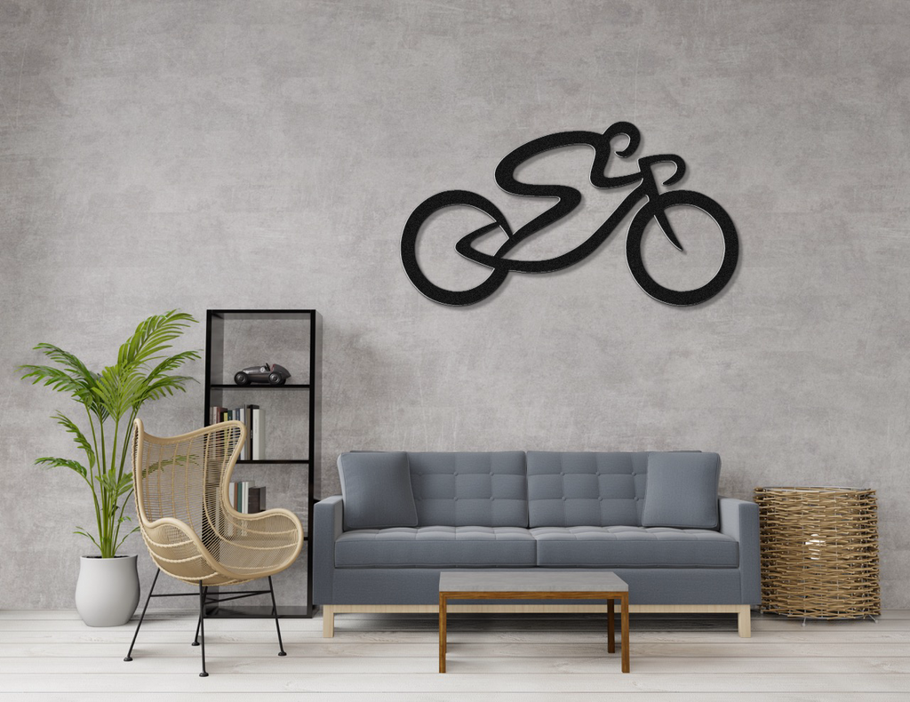 Cycling Metal Wall Art