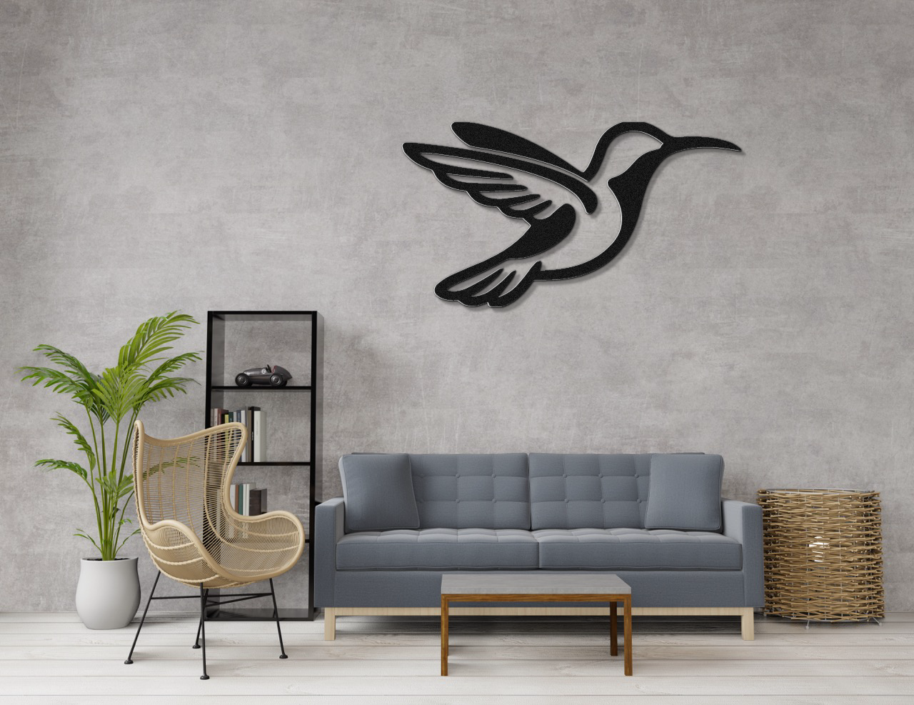 Hummingbird Metal Wall Art